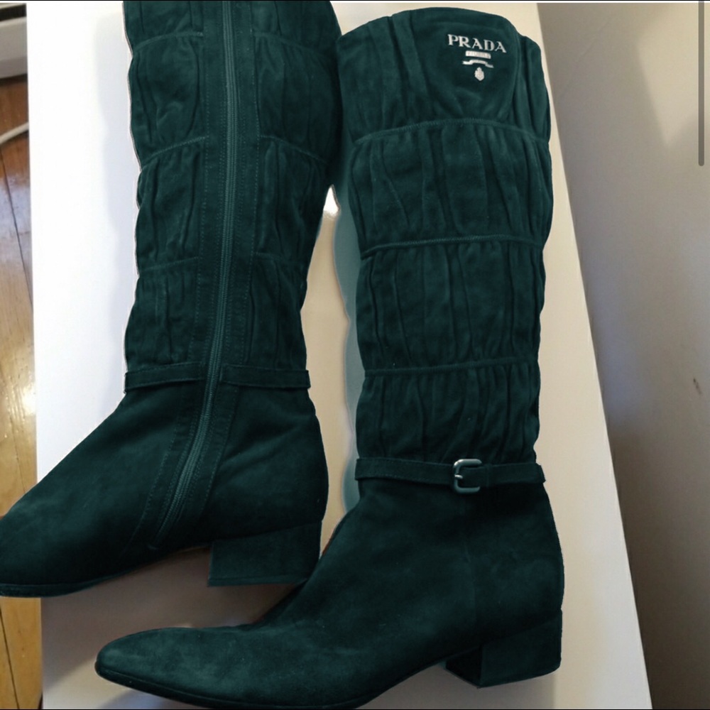 Prada — Nappa Gaufre Boots